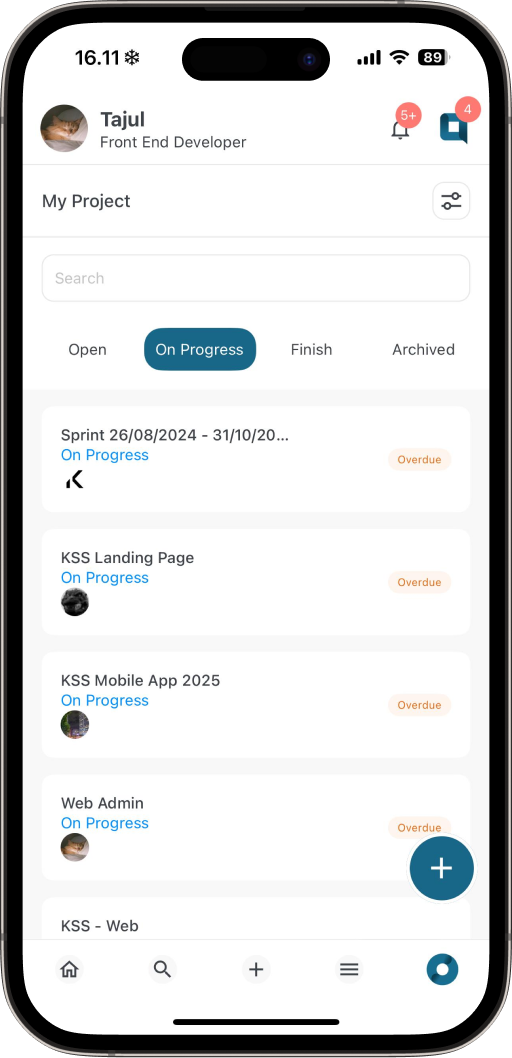 project screen